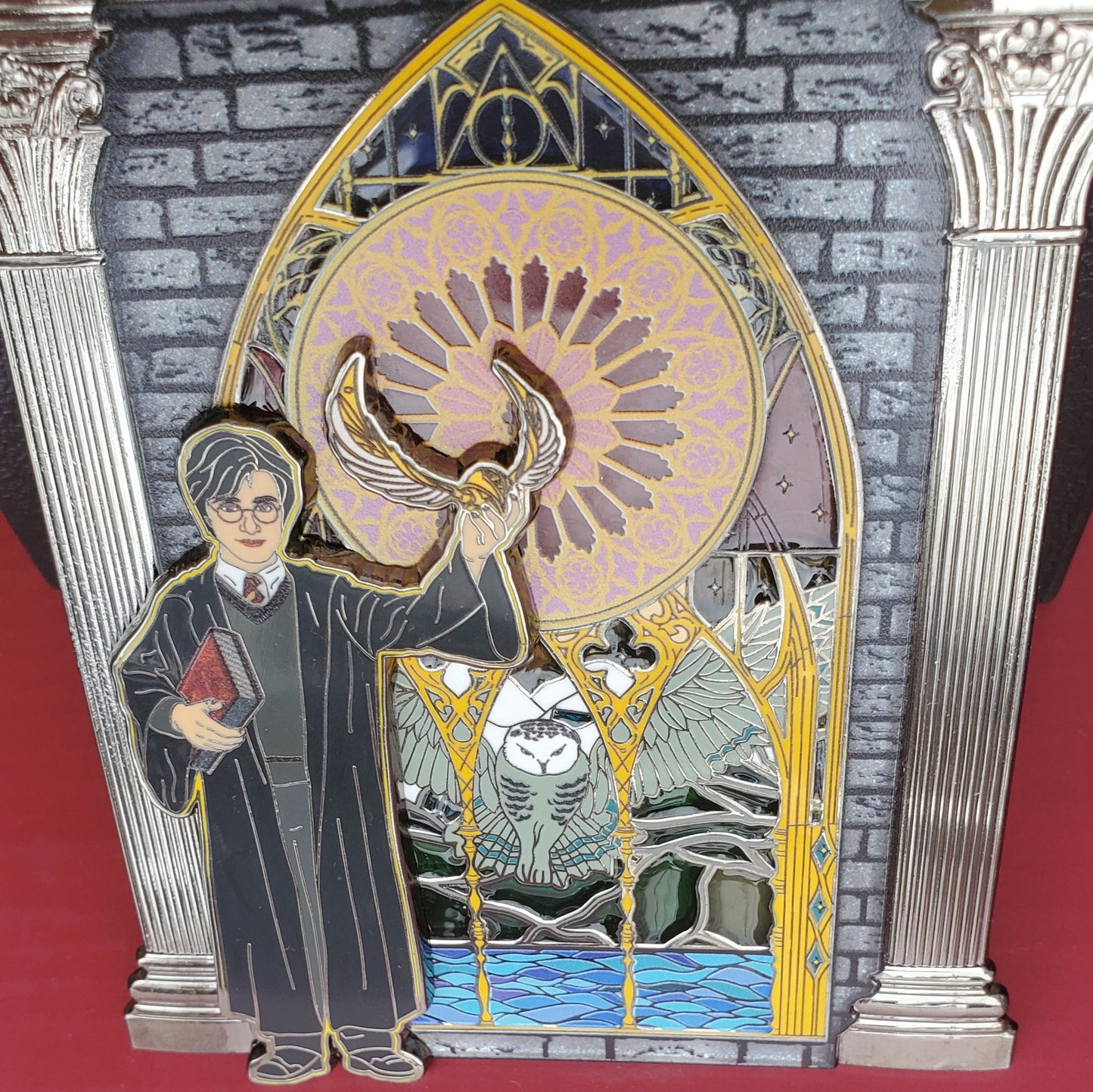 Scar Boy Stained Glass Window Enamel Pin LE 35