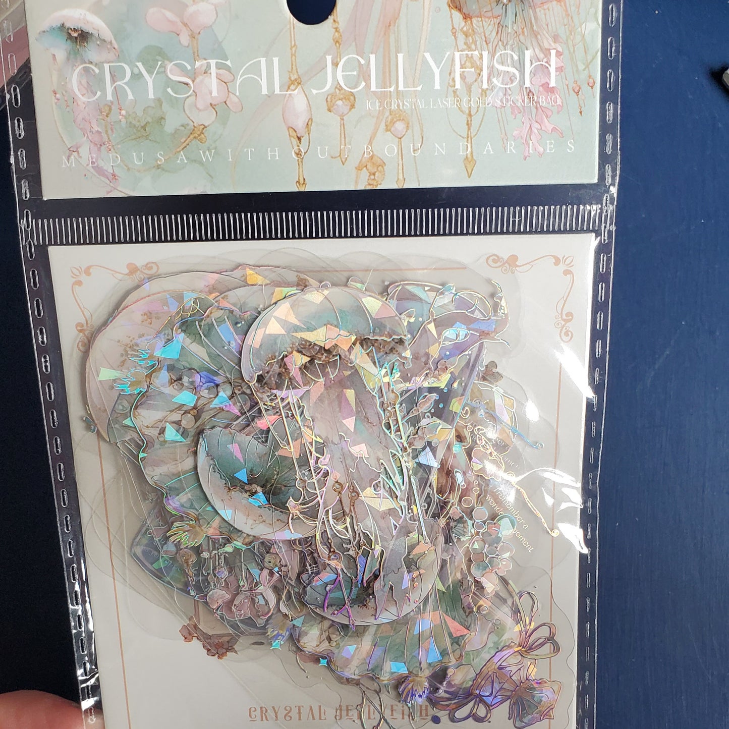 Holographic Jelly Fish Sticker Packs CHOOSE YOUR COLOR!
