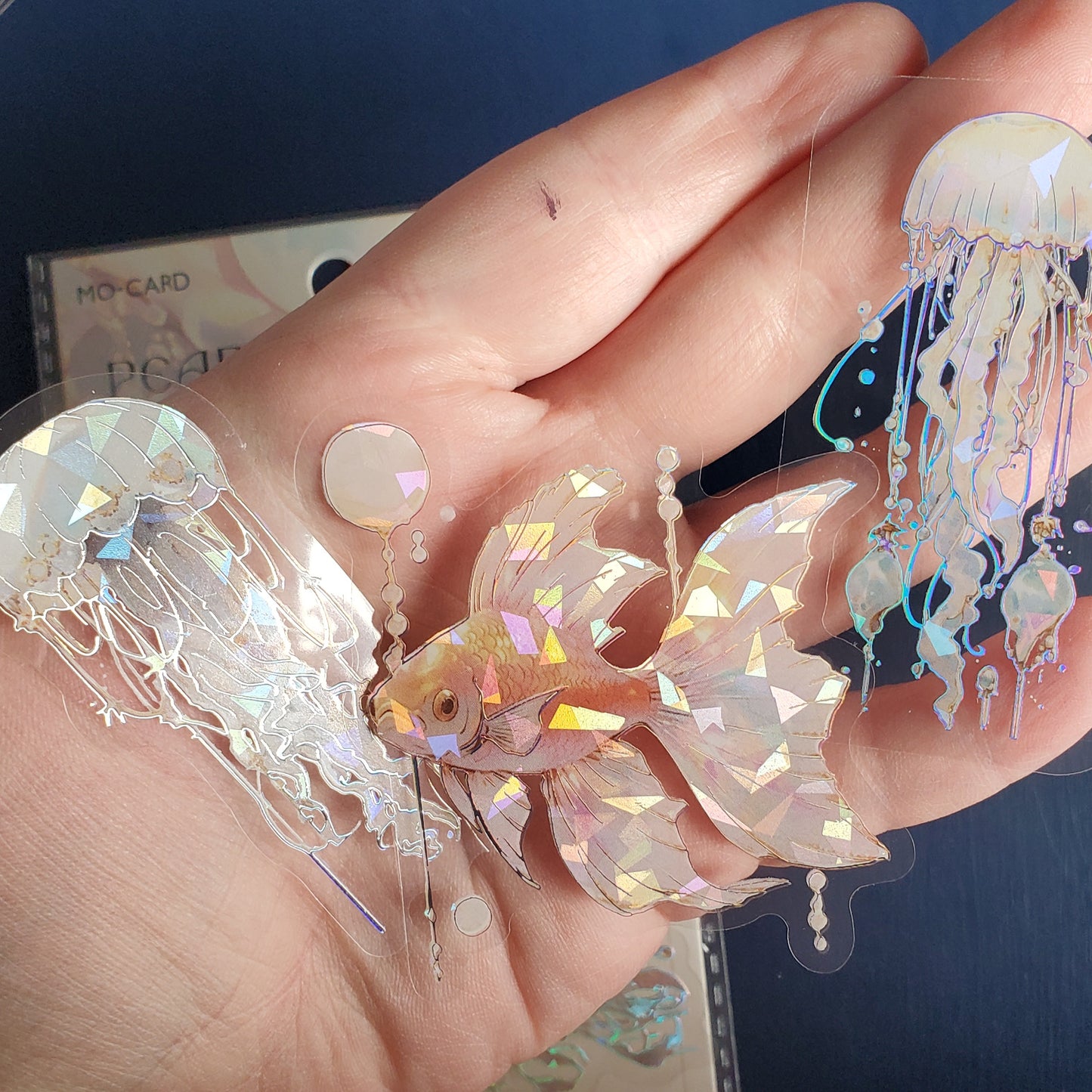 Holographic Jelly Fish Sticker Packs CHOOSE YOUR COLOR!