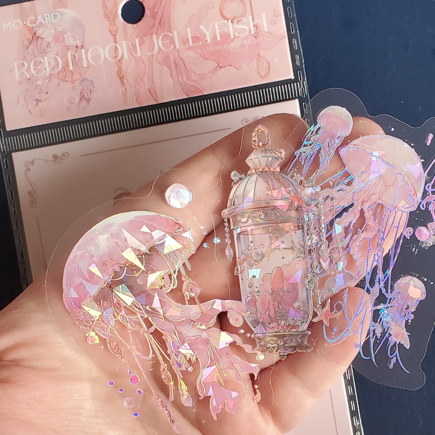 Holographic Jelly Fish Sticker Packs CHOOSE YOUR COLOR!