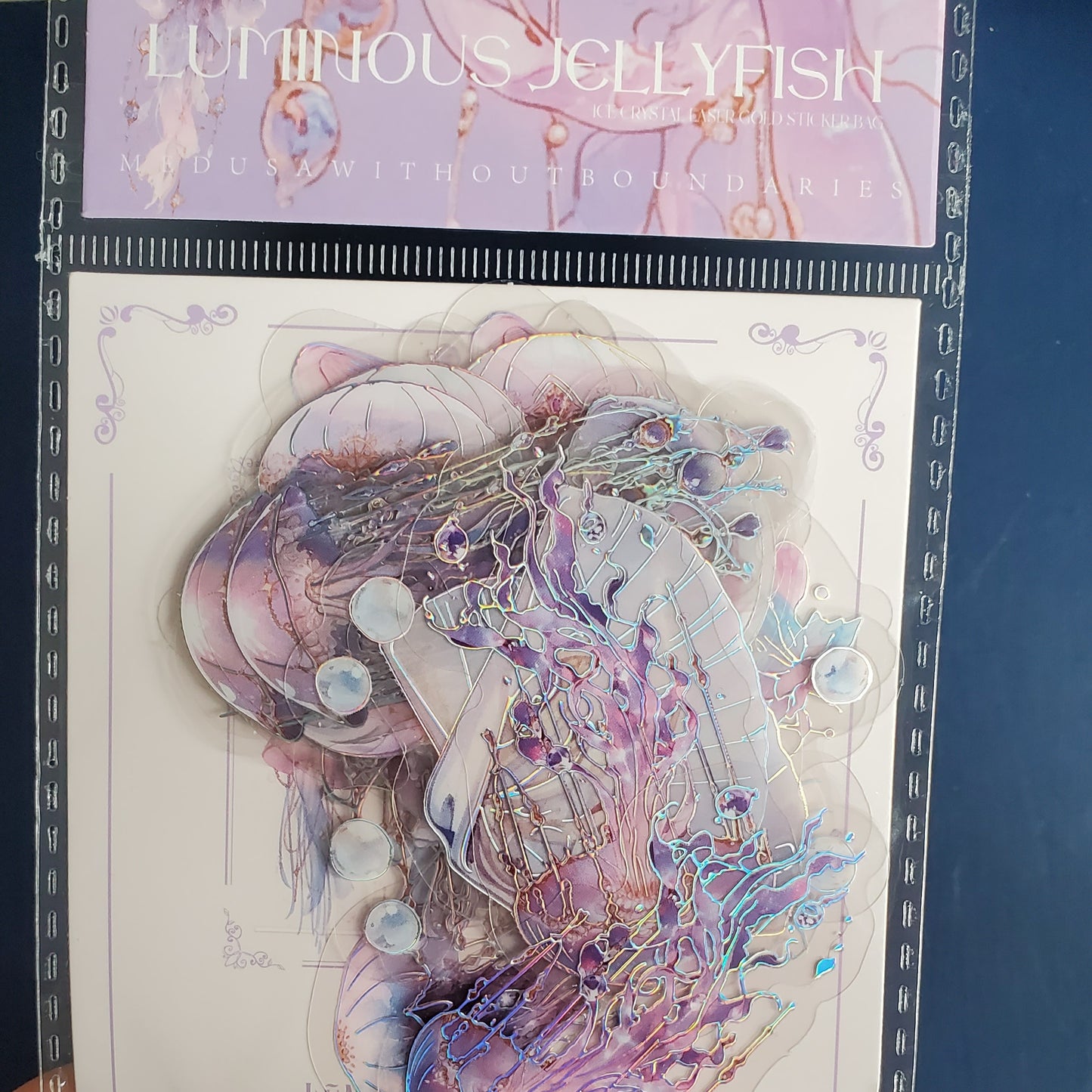 Holographic Jelly Fish Sticker Packs CHOOSE YOUR COLOR!