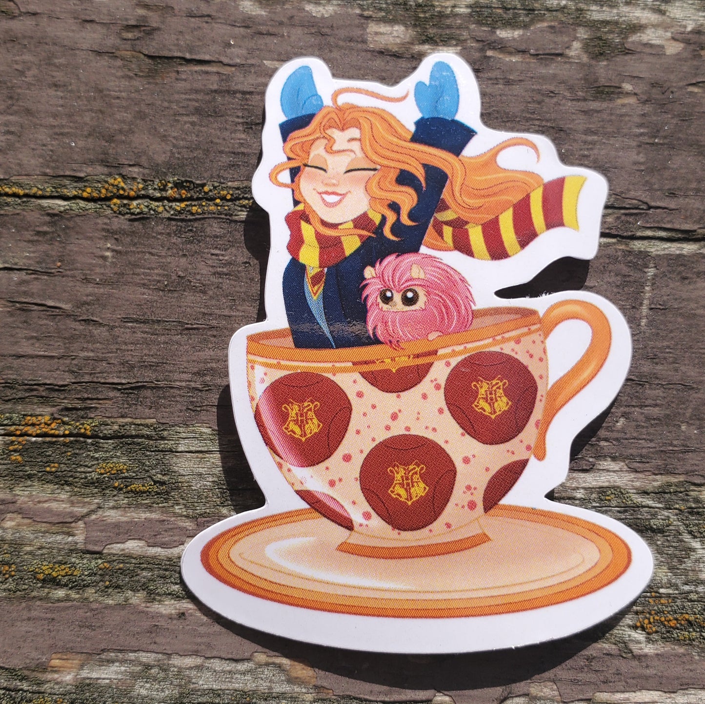 Sporty Girl Cup Vinyl Sticker