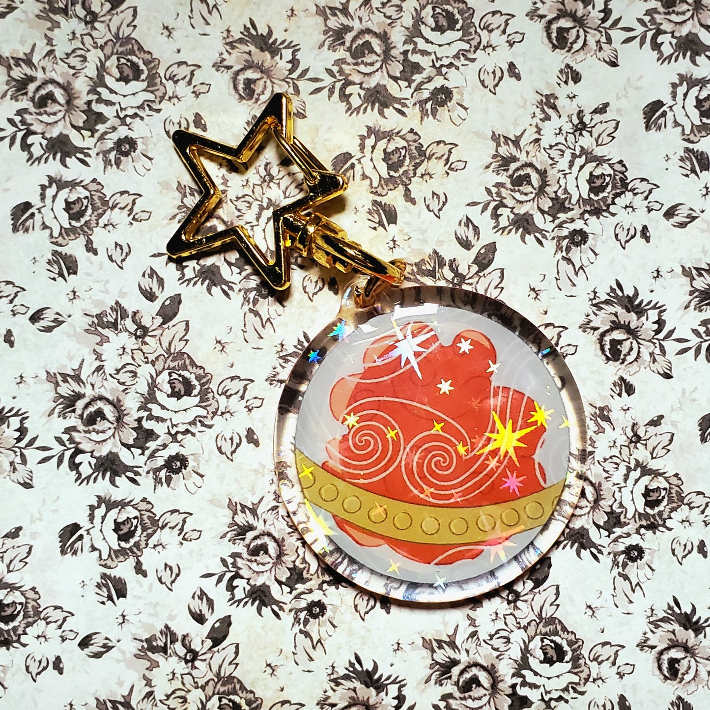 Memory Ball Starry Holo Keychain