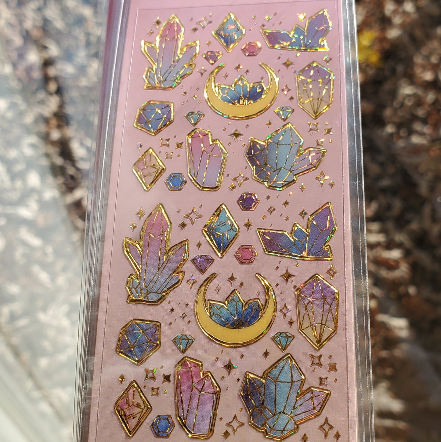 Holo Trim Crystal Sticker Sheet