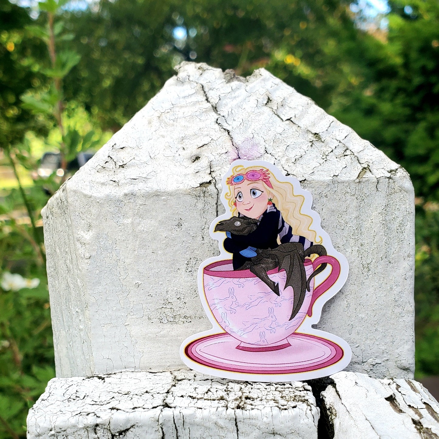 Weird Girl Cup Sticker