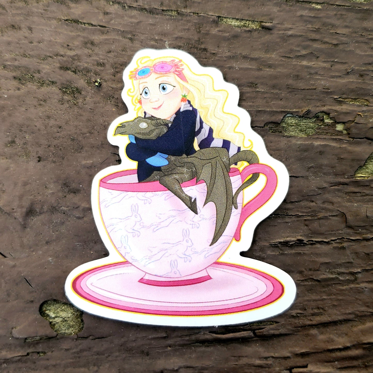 Weird Girl Cup Sticker