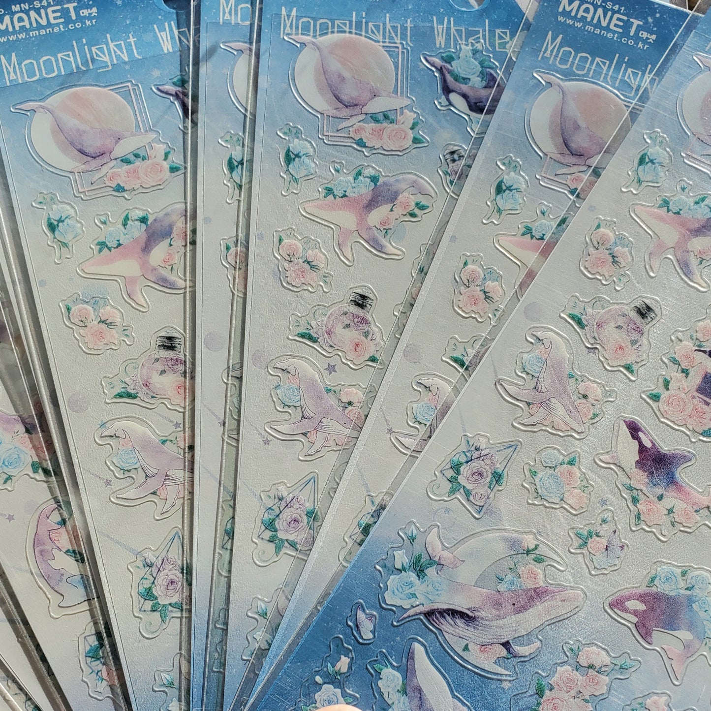 Moonlight Whale Sticker Sheet
