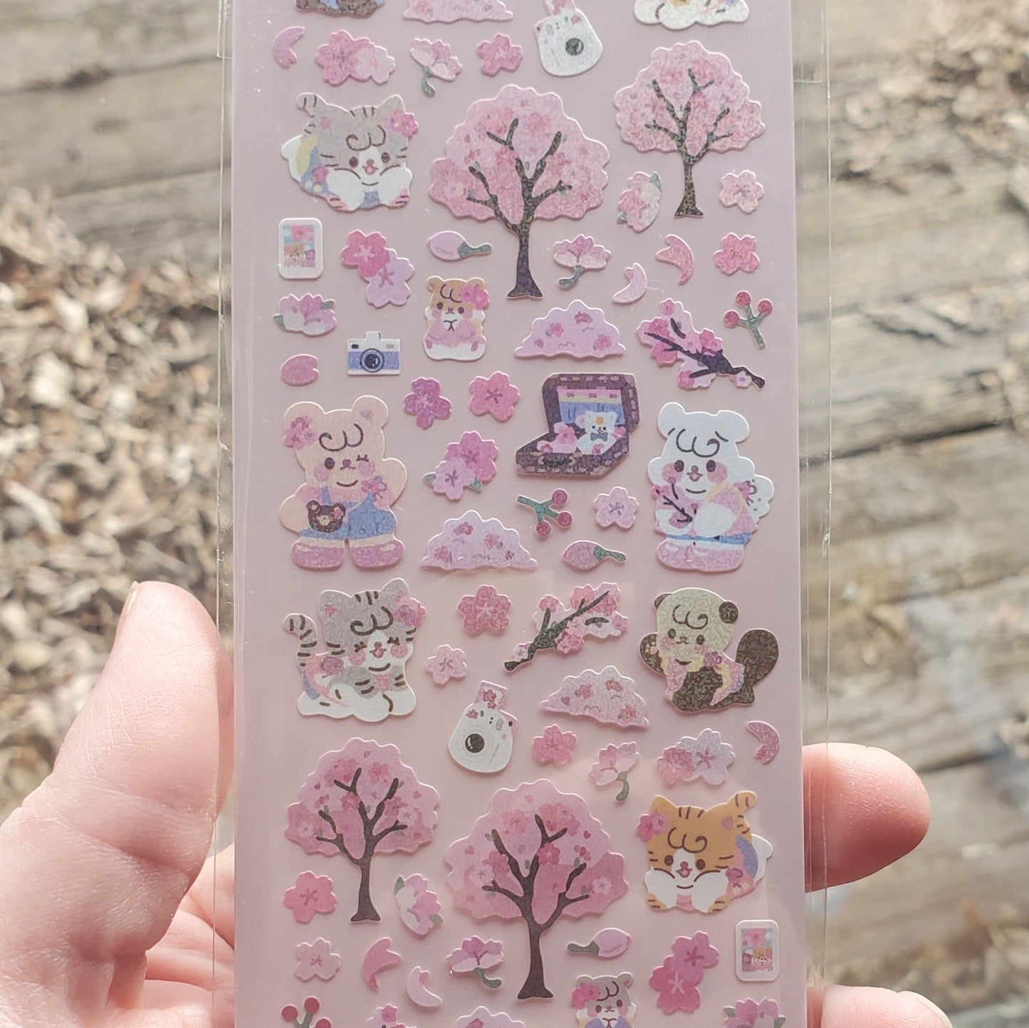 Sheet of Sakura Cat Stickers