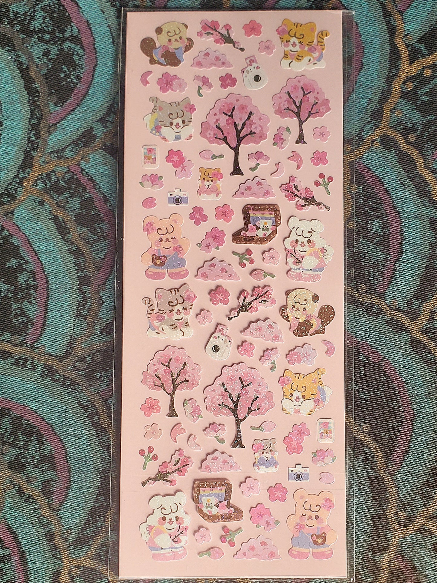 Sheet of Sakura Cat Stickers