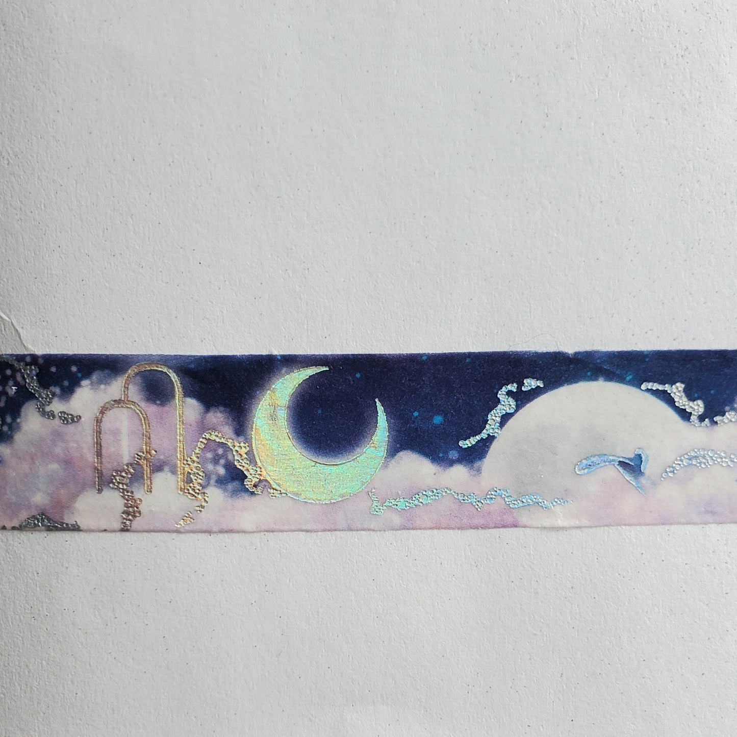 Whale & Moon Holo Washi Tape