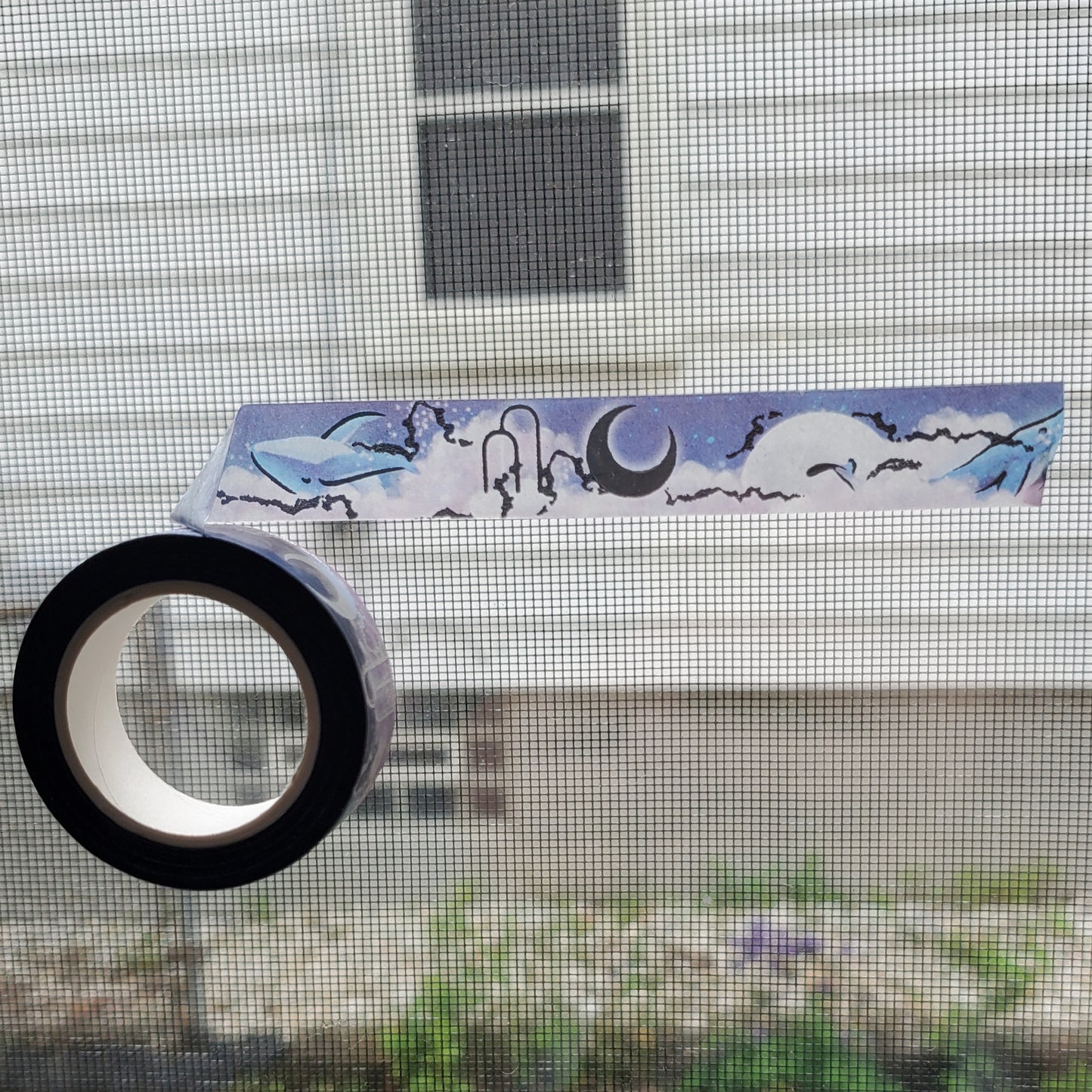 Whale & Moon Holo Washi Tape